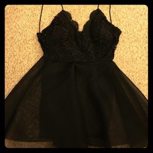 Black sheer lace dress Charlotte Russe Halloween